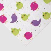 Kute kleurige vogels tissuepapier (Detail)