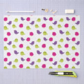 Kute kleurige vogels tissuepapier (Craft)