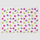 Kute kleurige vogels tissuepapier (Voorkant)