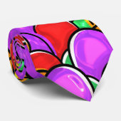 Kute kleurige Waterverf hand gebilde paaseieren Stropdas (Opgerold)