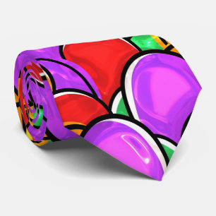 Kute kleurige Waterverf hand gebilde paaseieren Stropdas