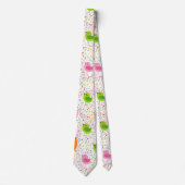 Kute kleurige zingende vogels stropdas (Voorkant)