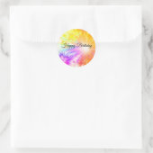 Kute, kleurrijk vuurwerk, Abstract Ronde Sticker (Tas)