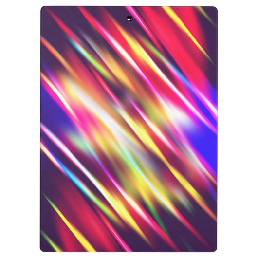 Kute kleurrijke abstracte lijnen werpen kussen iPh Klembord (Achterkant)