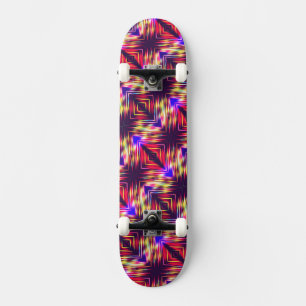 Kute kleurrijke abstracte lijnen werpen kussen iPh Persoonlijk Skateboard