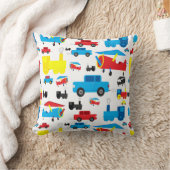 Kute kleurrijke gewassen, treinen en kraakbeen kussen (Deken)