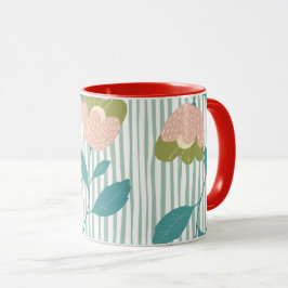 Kute kleurrijke zomerviering Familie rood blauw Mok