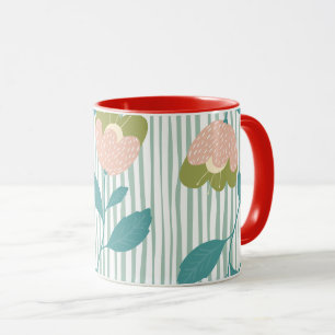 Kute kleurrijke zomerviering Familie rood blauw Mok