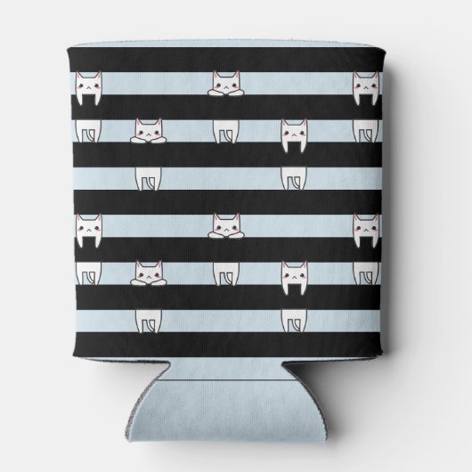 Kute klimmers op gestripte, speciaal gepersonalise blikjeskoeler (Achterkant)