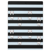 Kute klimmers op gestripte, speciaal gepersonalise klembord (Achterkant)