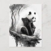 Kute, knappe Panda-Beer Briefkaart (Voorkant)