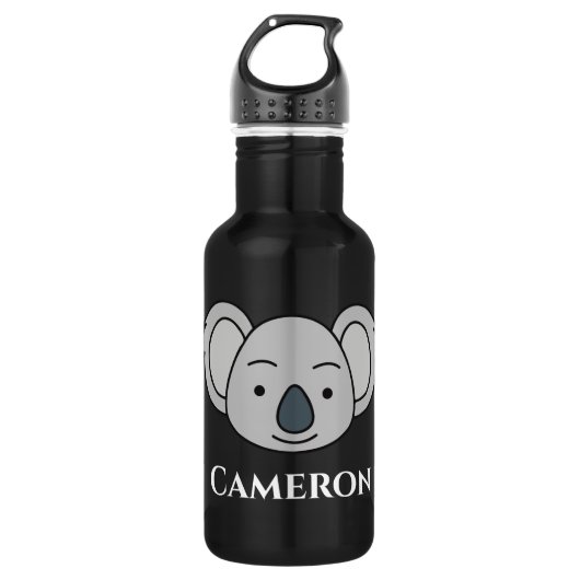 Kute Koala - Aangepaste naam terug naar school Waterfles (Voorkant)