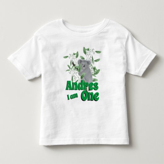 Kute Koala Beer Klimaatverandering Eucalyptusboom  Kinder Shirts (Voorkant)