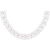 Kute Koe Birthday Bunting Flags Vlaggetjes (Alle)