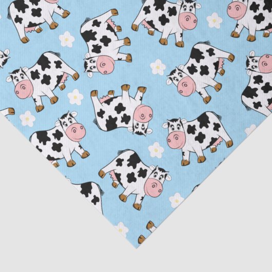 Kute Koe voor omlooppapier Tissuepapier (Detail)