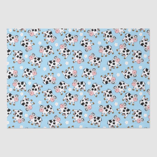 Kute Koe voor omlooppapier Tissuepapier (Voorkant)