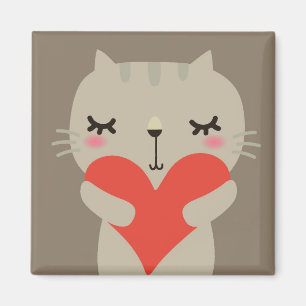 Kute konijn met liefde magneet