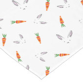 Kute konijn, Pasen, wortelpatroon Korte Tafelloper (Hoek)