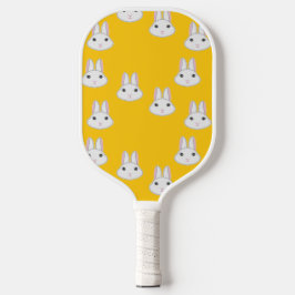 Kute konijntjes op sinaasappel pickleball paddle