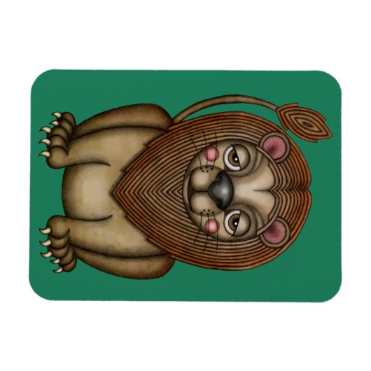 Kute koning van de Beasts-lei Magneet (Horizontaal)