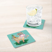 Kute kow en vlinder kartonnen onderzetters (Insitu)