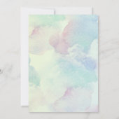 Kute krachtens de uitnodiging van de waterverf van (Achterkant)