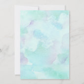 Kute krachtens de uitnodiging van de waterverf van (Achterkant)