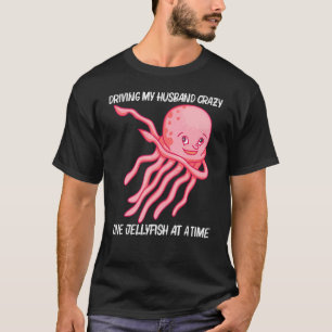 Kute kwallen voor vrouwen Mam Jellyfish Zee Animal T-shirt