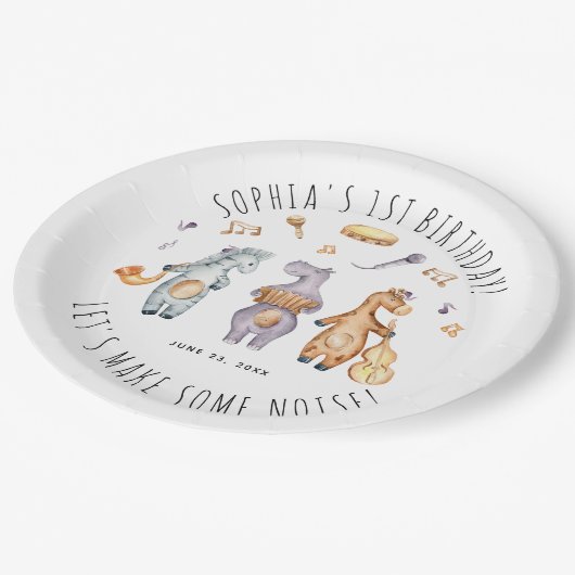 Kute laat de afgelopen dag wat lawaaierige Afrikaa Papieren Bordje (Gekanteld)