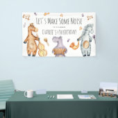 Kute laat de afgelopen dag wat lawaaierige Afrikaa Spandoek (Beurs)