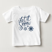 Kute Laat het Kerstmis sneeuwen met blauwe sneeuwv (Voorkant)