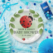 Kute Ladybug Baby shower Paper Borden Papieren Bordje (Feest)