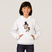 Kute ladybug met bovenste hoed en stropdas cartoon (Voorkant volledig)