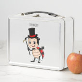 Kute ladybug met bovenste hoed en stropdas cartoon (In situ)