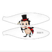 Kute ladybug met bovenste hoed en stropdas cartoon basketbal (Panelen)