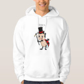 Kute ladybug met bovenste hoed en stropdas cartoon hoodie (Voorkant)