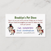 Kute ladybug met bovenste hoed en stropdas cartoon visitekaartje (Voorkant)