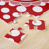 Kute Ladybug op een leder - meisjes rood zwart Legpuzzel (Zijkant)