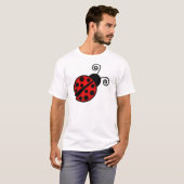 Kute Ladybug - Rood en zwart T-shirt (Voorkant volledig)