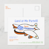 Kute Land op het Briefkaart voor het uitnodigen va (Voorkant / Achterkant)