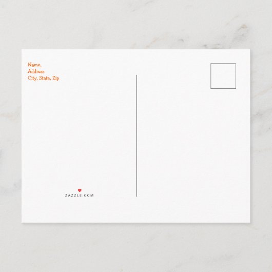 Kute Land op het Briefkaart voor het uitnodigen va (Achterkant)