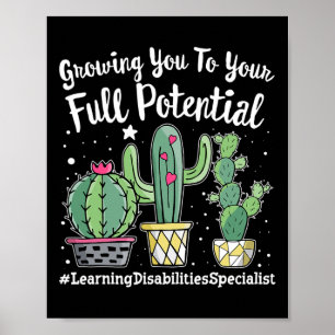 Kute Learning Disabilities Specialist Squalt Poster