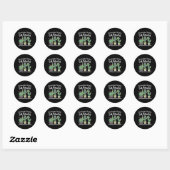 Kute Learning Disabilities Specialist Squalt Ronde Sticker (Vel)