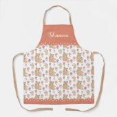 Kute leeuwen en baby leeuwen en grens schort (Voorkant)