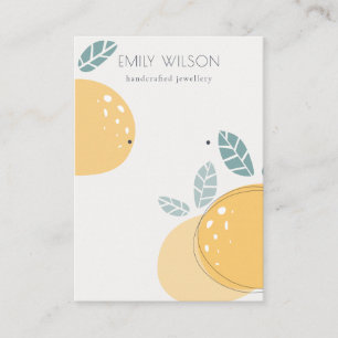 Kute Lemon Abstract Fruity Stud Earning Display Visitekaartje