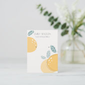 Kute Lemon Abstract Fruity Stud Earning Display Visitekaartje (Staand voorkant)