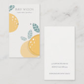 Kute Lemon Abstract Vruchtvet Visitekaartje (Voorkant / Achterkant)