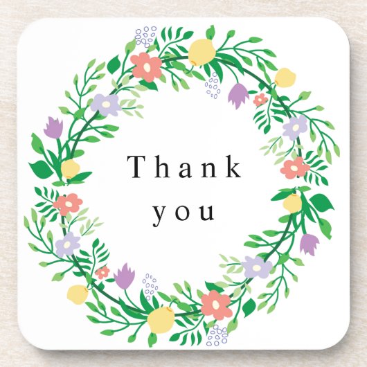 KUTE LEMON EN STROOMSTROOMDECOUPAGINA BIER ONDERZETTER (Voorkant)