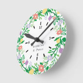 KUTE LEMON EN STROOMSTROOMDECOUPAGINA RONDE KLOK (Hoek)