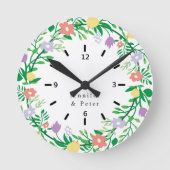 KUTE LEMON EN STROOMSTROOMDECOUPAGINA RONDE KLOK (Voorkant)